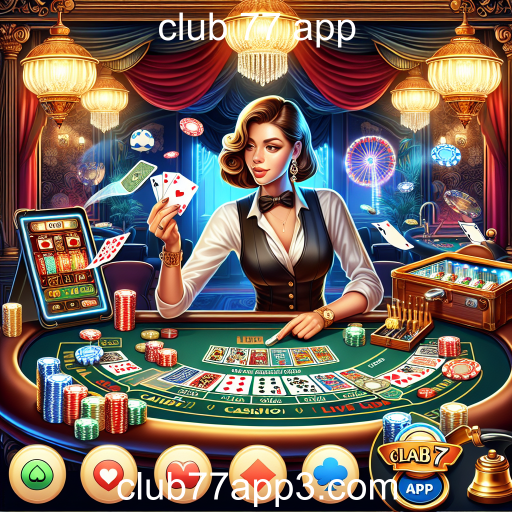 A Emoção do Cassino Ao Vivo no Club 77 App